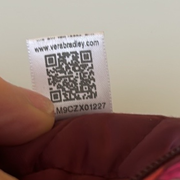 Vera Bradley Bohemian Blooms Little Crossbody Bag Purse Small Red Floral - Picture 13 of 15